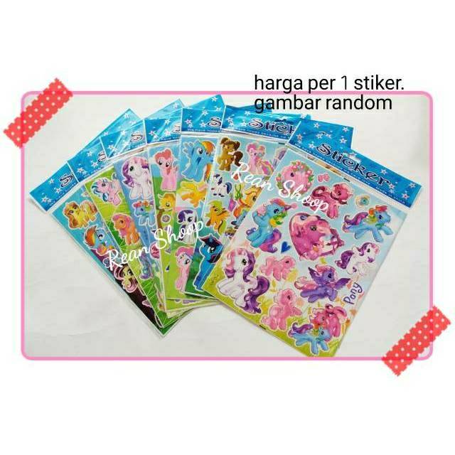 Jual stiker sticker anak karakter kuda poni my little pony | Shopee ...