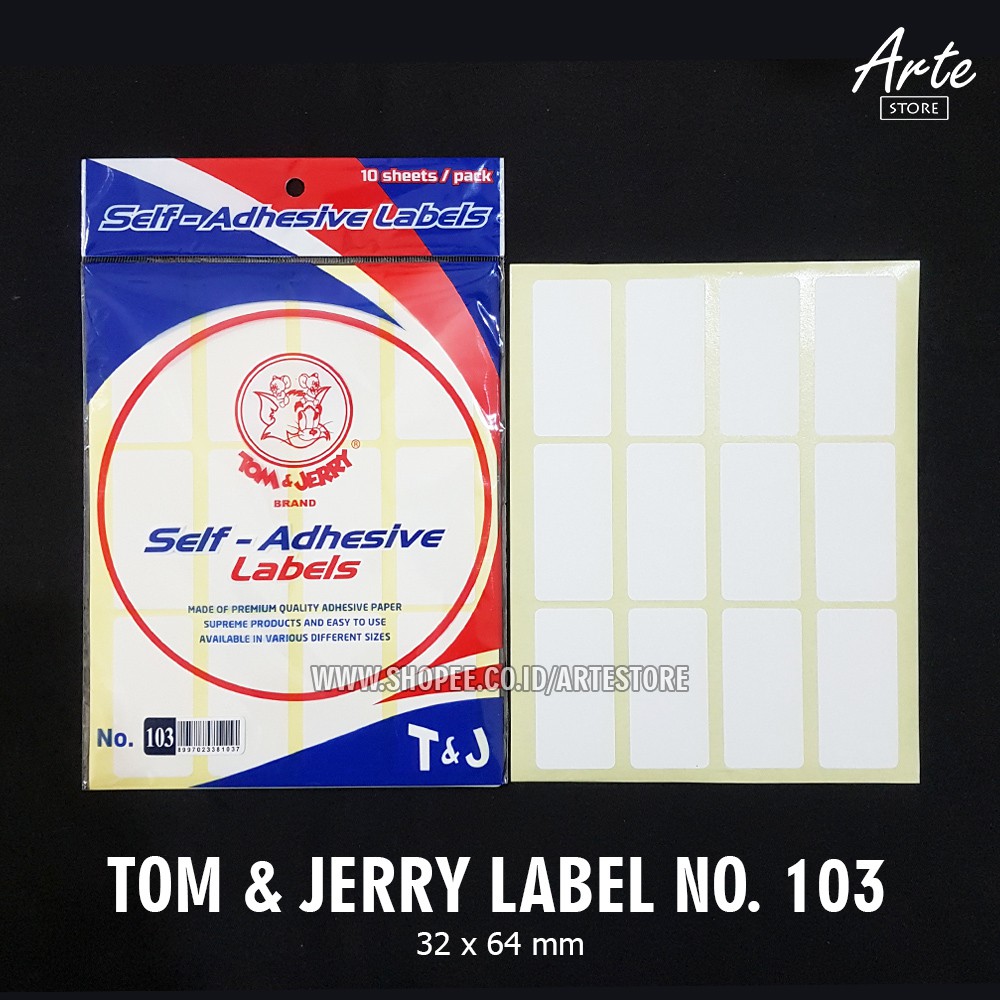 Jual Label Tom & Jerry No. 103 isi 10 Lembar - Label TJ | Shopee Indonesia