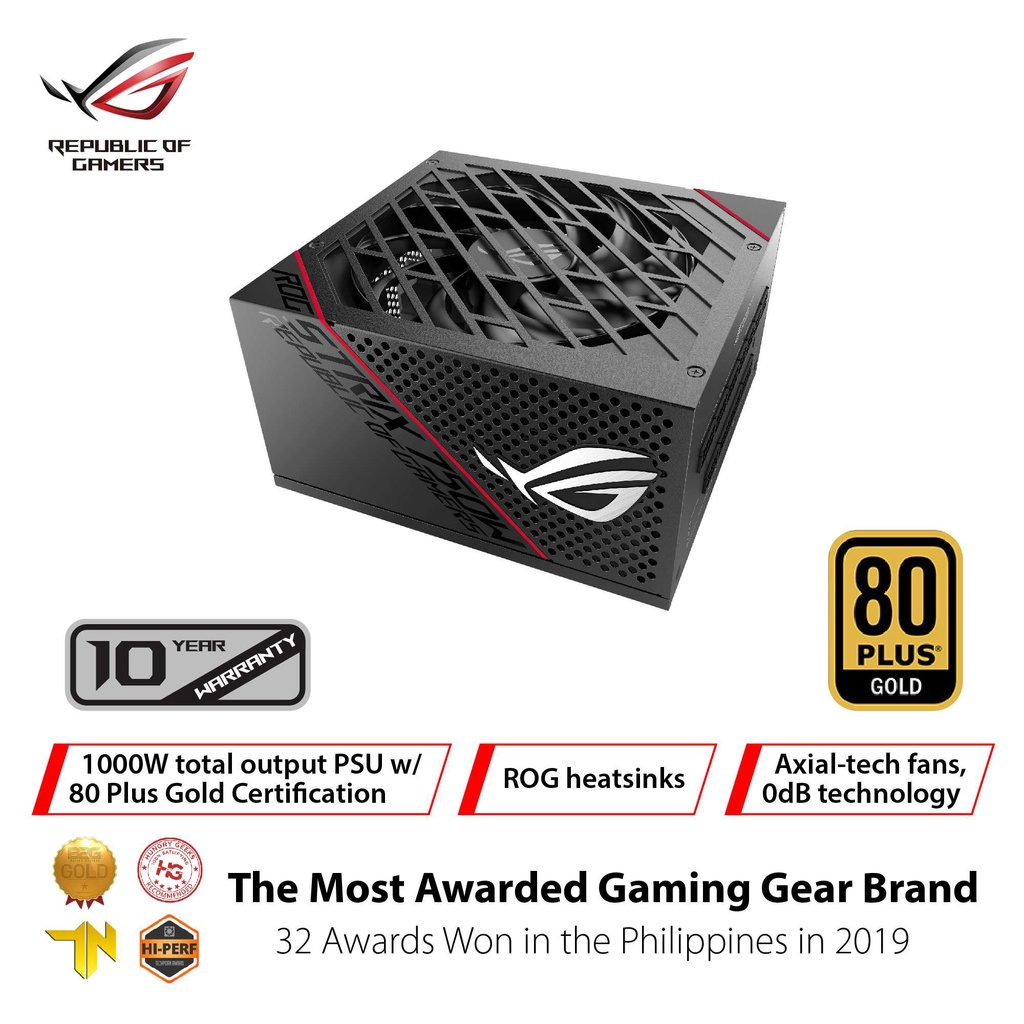Jual ASUS ROG Strix 1000W 80+ Gold Fully Modular Power Supply | Shopee ...