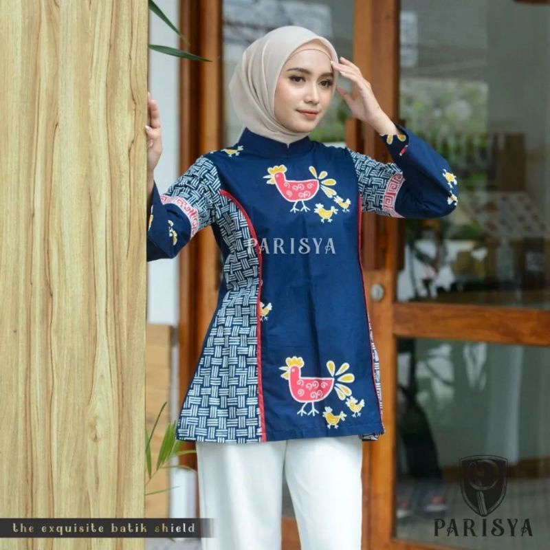 Jual BATIK PARISYA - Roosti B00115, Atasan Batik Wanita Blus Batik ...