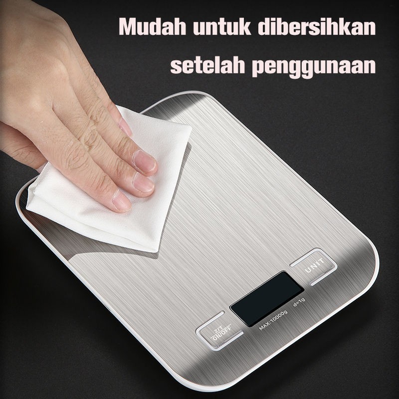Jual Timbangan Dapur Kue Roti Digital 5 kg Premium Kitchen Scale ...