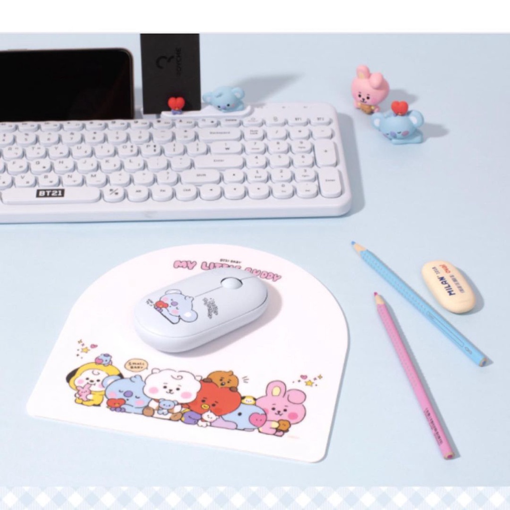 Jual NEW 2021 BT21 KEYBOARD / MOUSE / LONG PAD ROYCHE CUSHION OFFICIAL ...