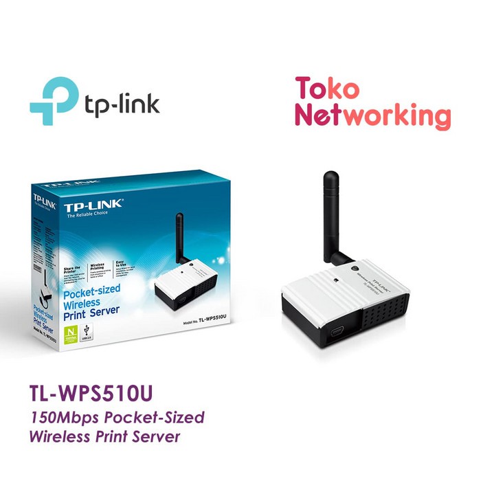Jual TpLink TLWPS510U 150Mbps PocketSized Wireless Print Server