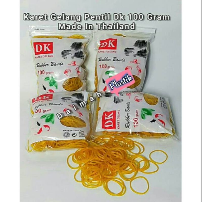 Jual Karet Gelang Pentil Dk 100 Gram Karet Gelang Bungkus Makanan