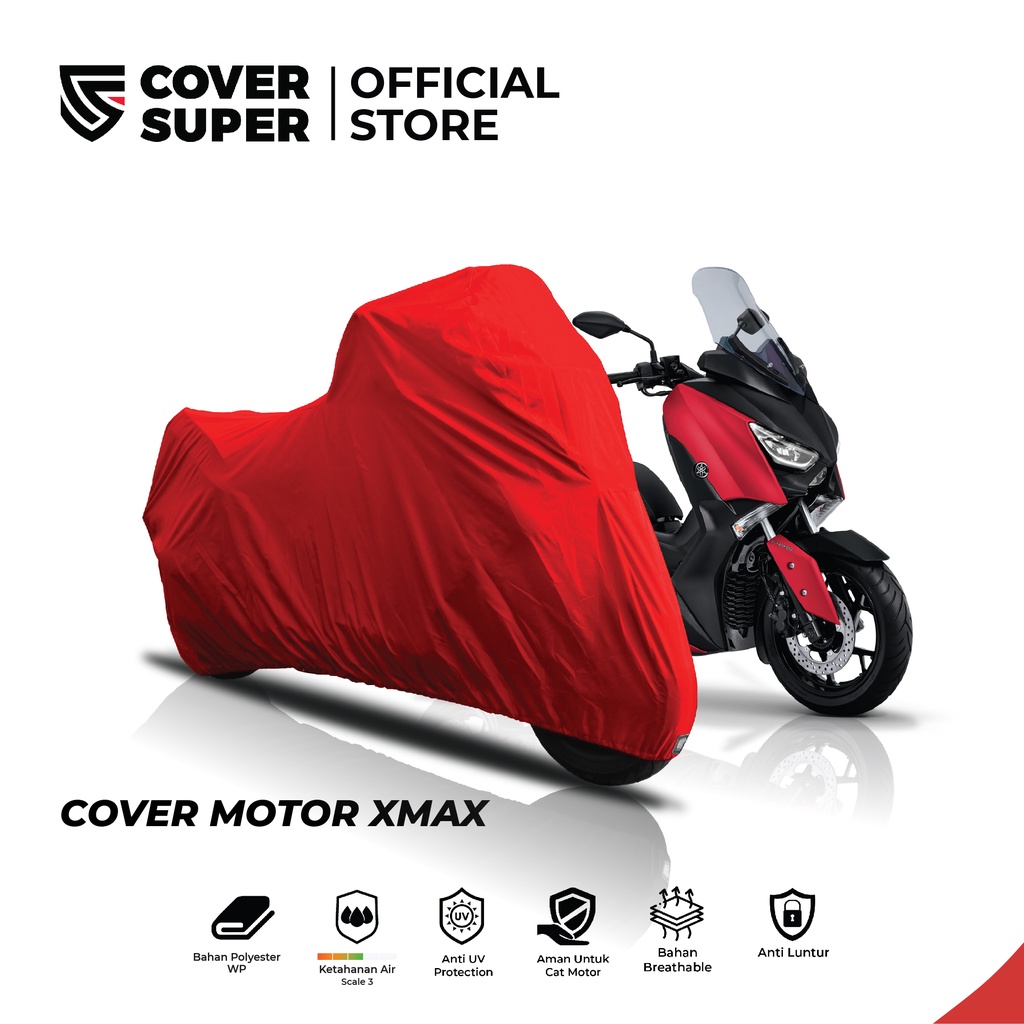Jual Cover Motor XMAX Merah CoverSuper Shopee Indonesia