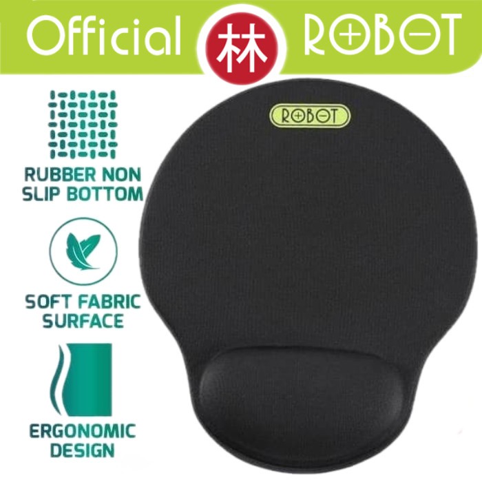 Jual Robot RP02 Non-Slip Ergonomic Wrist Rest Design MousePad | Shopee ...