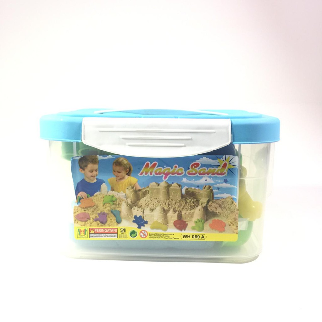 Jual Magic Sand / Mainan Pasir Anak Paket kotak + 5 cetakan wh069 b ...