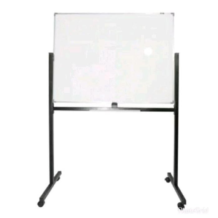 Jual whiteboard stand roda 90x120 | Shopee Indonesia