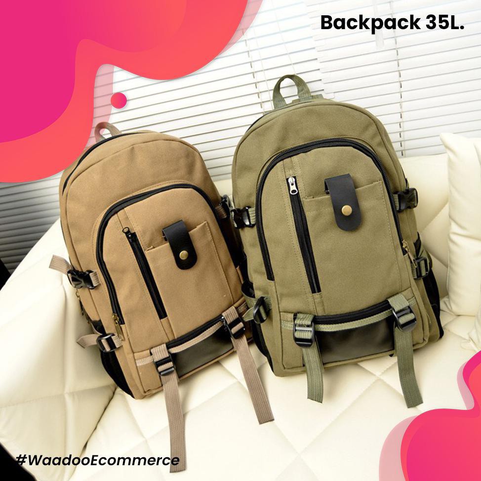 Jual High Quality Tas Backpack Kain Modern Stylish Kekinian Harga ...