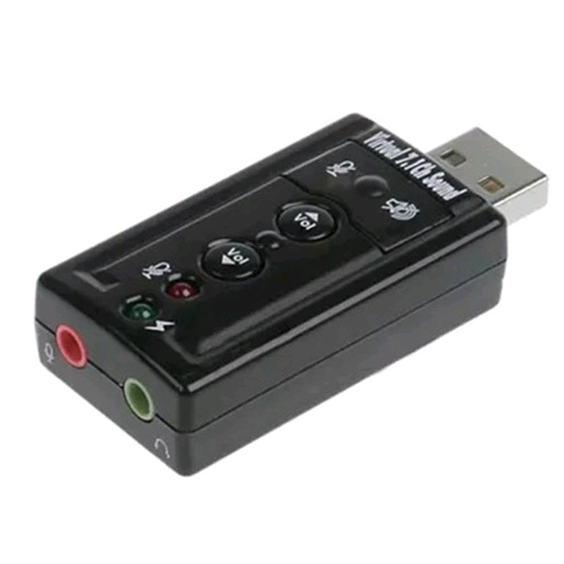 Jual Ccd* Sound Card Adapter USB 7.1 Channel External Soundcard Audio ...