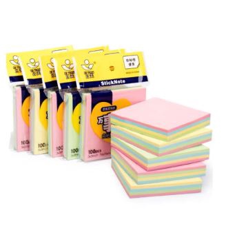 Jual JUAL MEMO STICK / STICKIE NOTE / STICKY NOTE POLOS 4 WARNA KOTAK ...