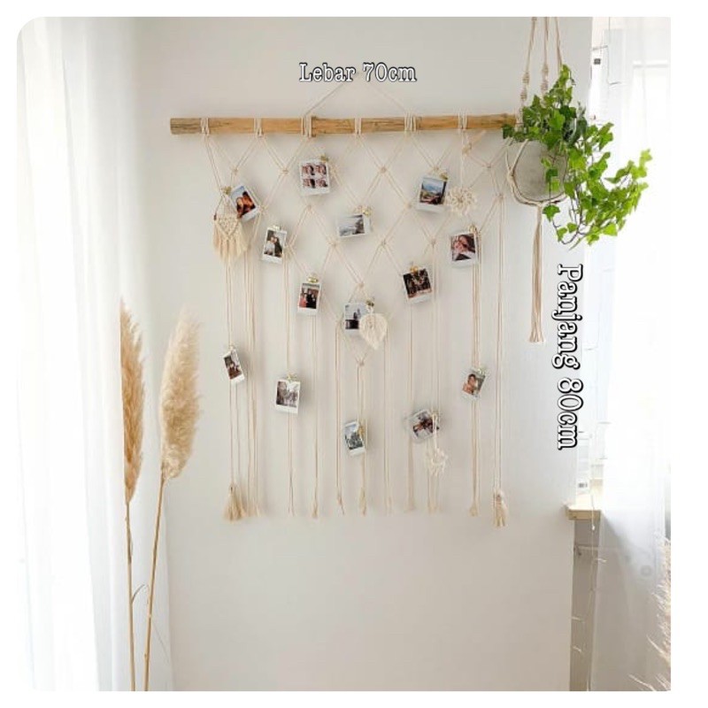 Jual Macrame photo clip jepit foto led tumblr | Shopee Indonesia
