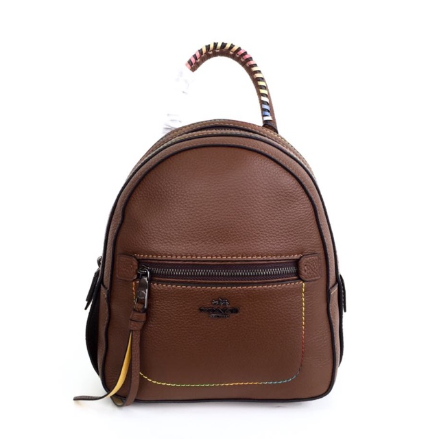 Coach andi backpack with rainbow stitching sales