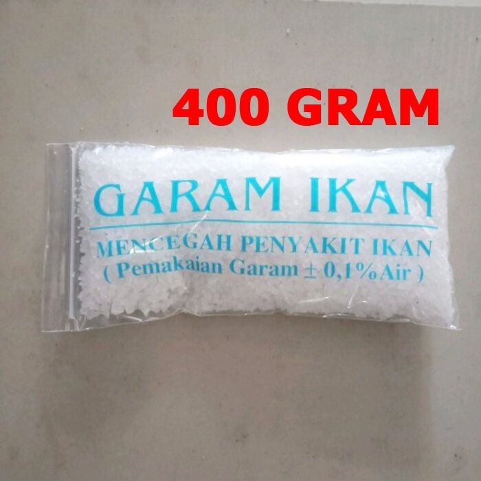 Jual Garam Ikan 400gr Crystal Kasar Akuarium Hias Kolam Pencegah Penyakit Shopee Indonesia 0571