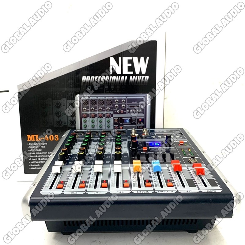 Jual Power Mixer Blackspider ML-403 (4 Channel) Full mono Professional ...