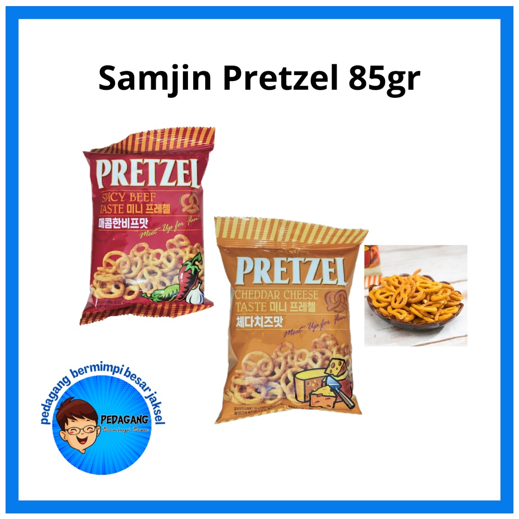 Jual Samjin Pretzel 85gr/ Cemilan Korea/ Snack Korea | Shopee Indonesia