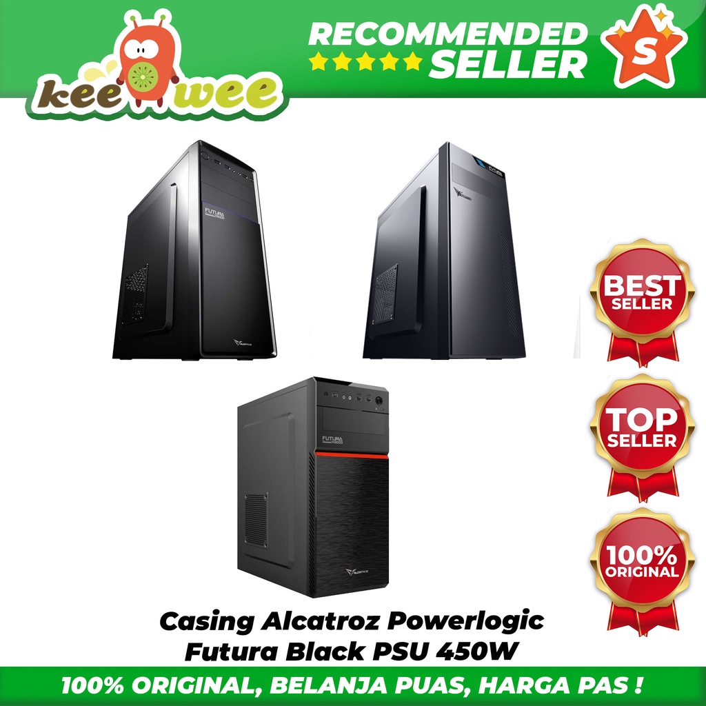 Jual Casing Alcatroz Powerlogic Futura Black PSU 450W | Shopee Indonesia