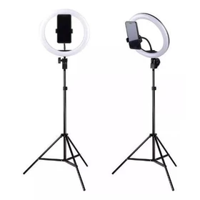 Paket Komplit Ringlight 26Cm Tripod 2 1 Meter Make Up Vlog Lampu Ringlight