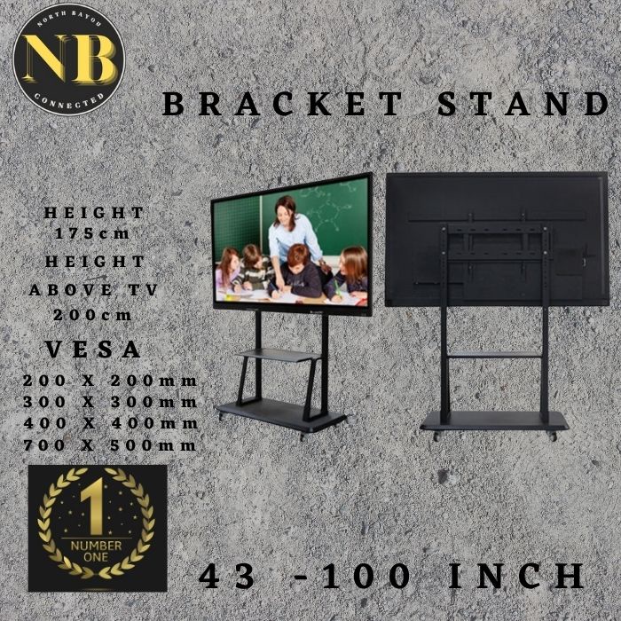 Jual BRACKET TV STAND TV RODA DORONG 40