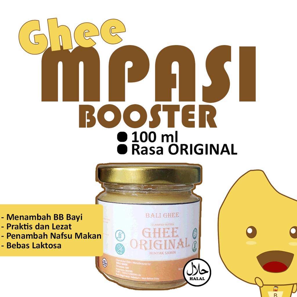 Jual Penambah Nafsu Makan Bayi, Penambah Berat Badan Bayi (MPASI BOOSTER) Ghee Butter Untuk Bayi