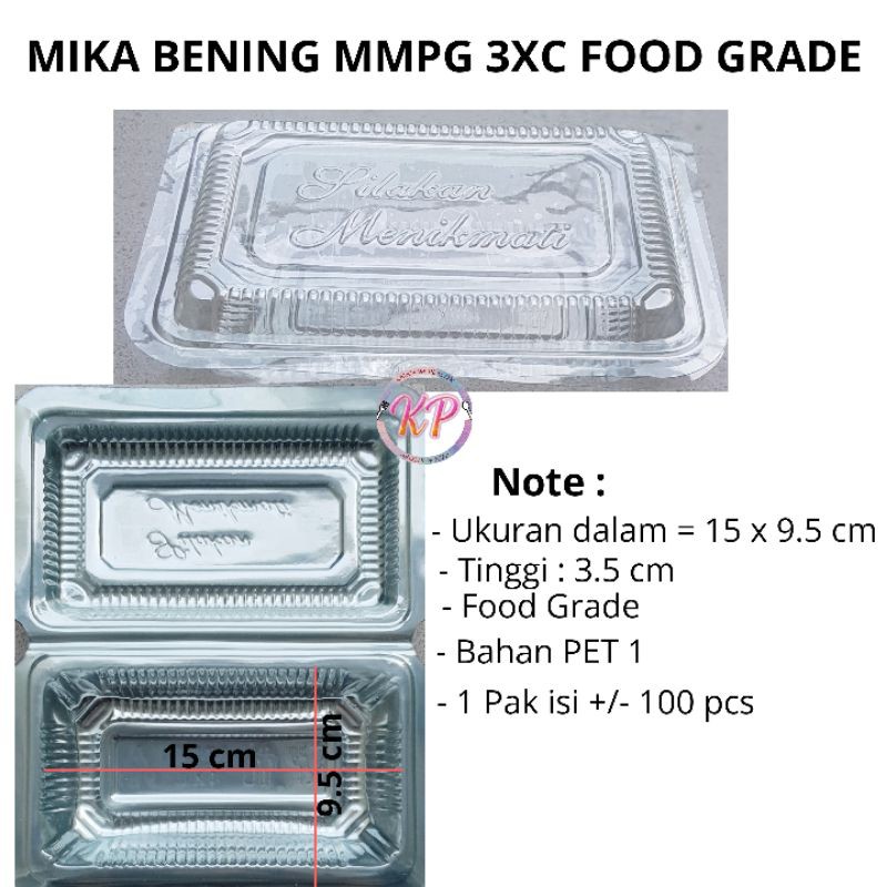 Jual Mika Plastik Bening Kue Puding Makanan Nasi Mmpg Ukuran 3xc Isi 100 Pcs Shopee Indonesia 6203