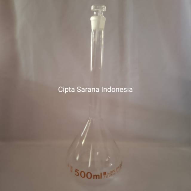 Jual Labu Ukur Volumetric Flask 500ml Pyrex Shopee Indonesia 7029