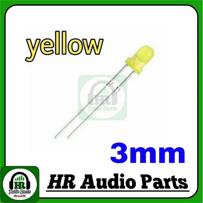 Jual Led 3mm 3 mm Lampu LED Warna Biasa Merah Kuning Hijau Red Yellow ...