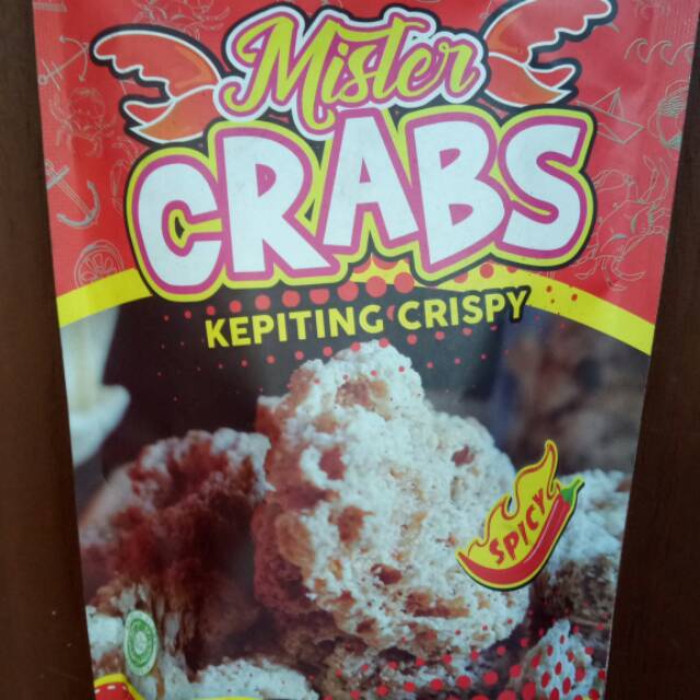 Jual Mister Crabs Kepiting Crispy Rasa Spicy Cemilan Kepiting