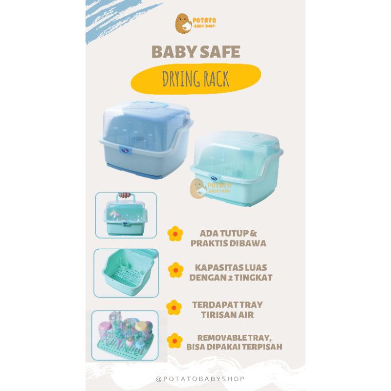 Jual BabySafe Drying Rack High Capacity Rak Botol Bayi Baby Safe