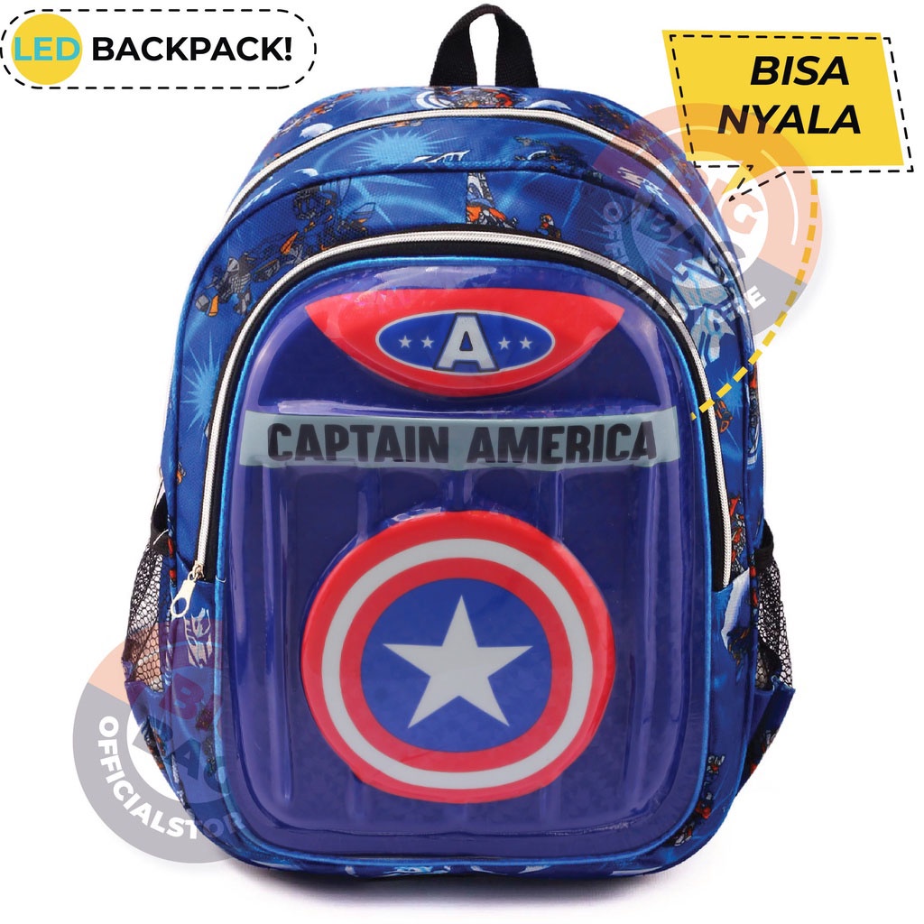 Jual RTM - RANSEL LED SD 4D - RANSEL SUPER HERO SHIELD BOBOIBOY ...