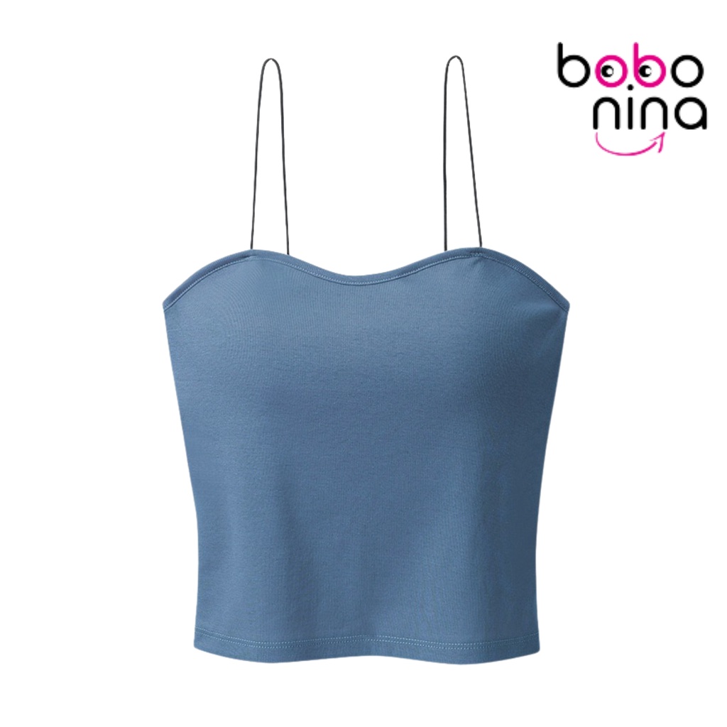 Jual Ninabobo BR007 Tank Top BRA With Cup BH Singlet Wanita Model Crop Atasan Sexy Shopee