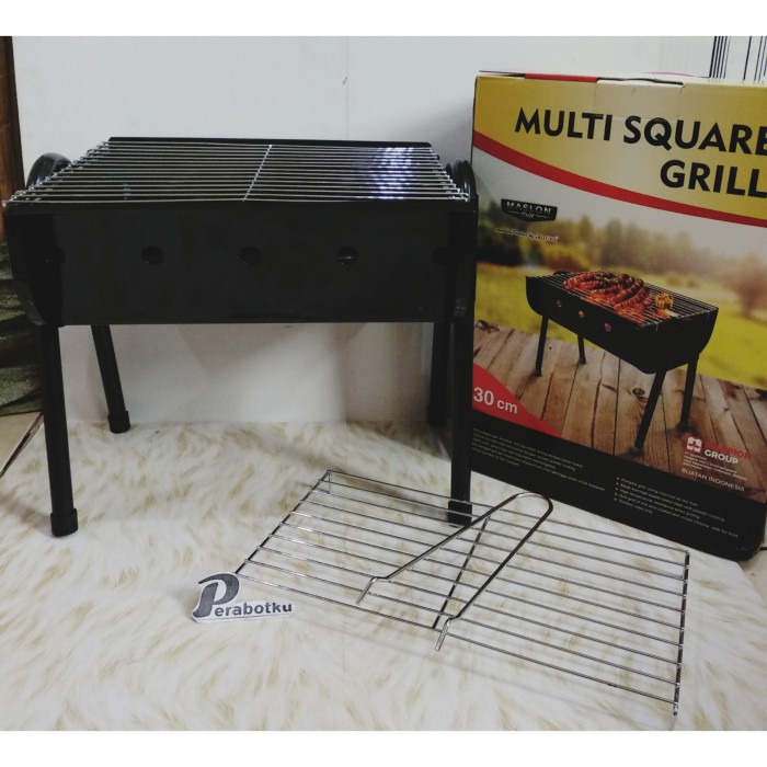 Jual Multi Square Grill Maslon 30cm Alat Pembakaran Ikan Ayam