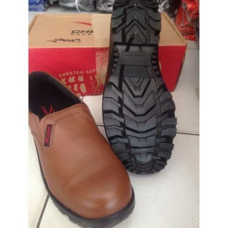 Jual Sepatu Safety Cheetah 7001 Original Ujung Besi Shopee Indonesia