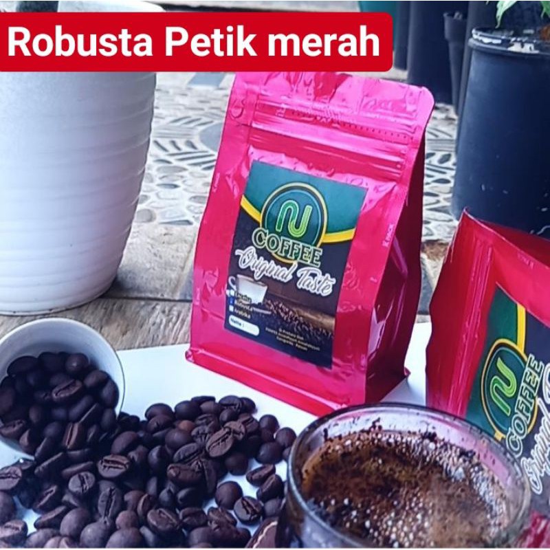 Jual Kopi Robusta Naturall Nu Coffee Originall Shopee Indonesia