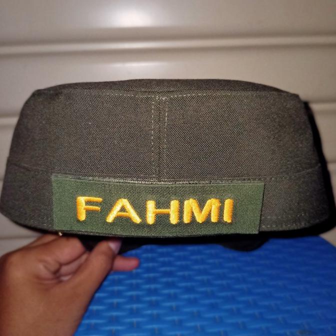 Jual Topi Pet Pdh + Nama Dan Pangkat Bordir Potongan Harga | Shopee ...