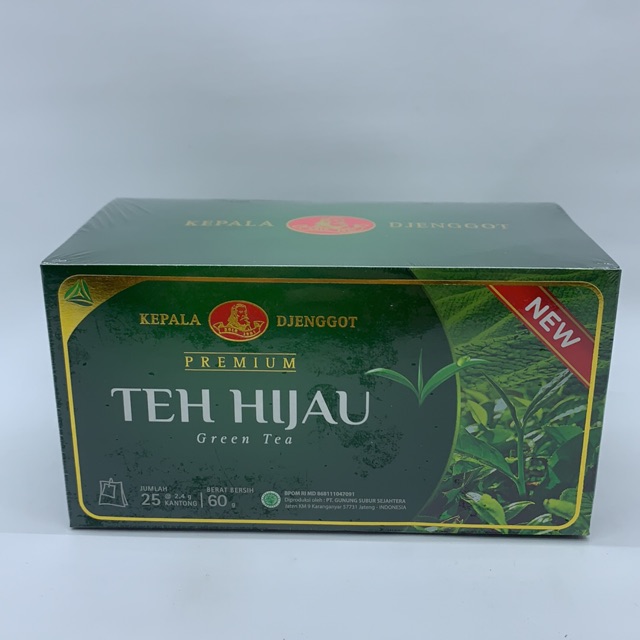 Jual Kepala Djenggot Teh Hijau Green Tea 25s Box 60gr Barcode 8992797260106 Shopee Indonesia 9659