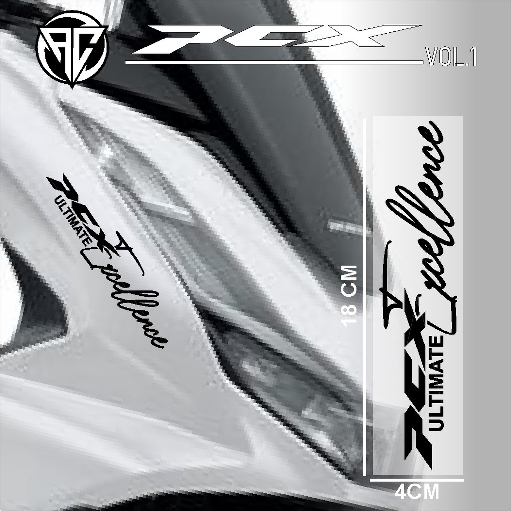 Jual Cutting Sticker PCX - Stiker Lis Variasi Motor Honda PCX Exceed ...