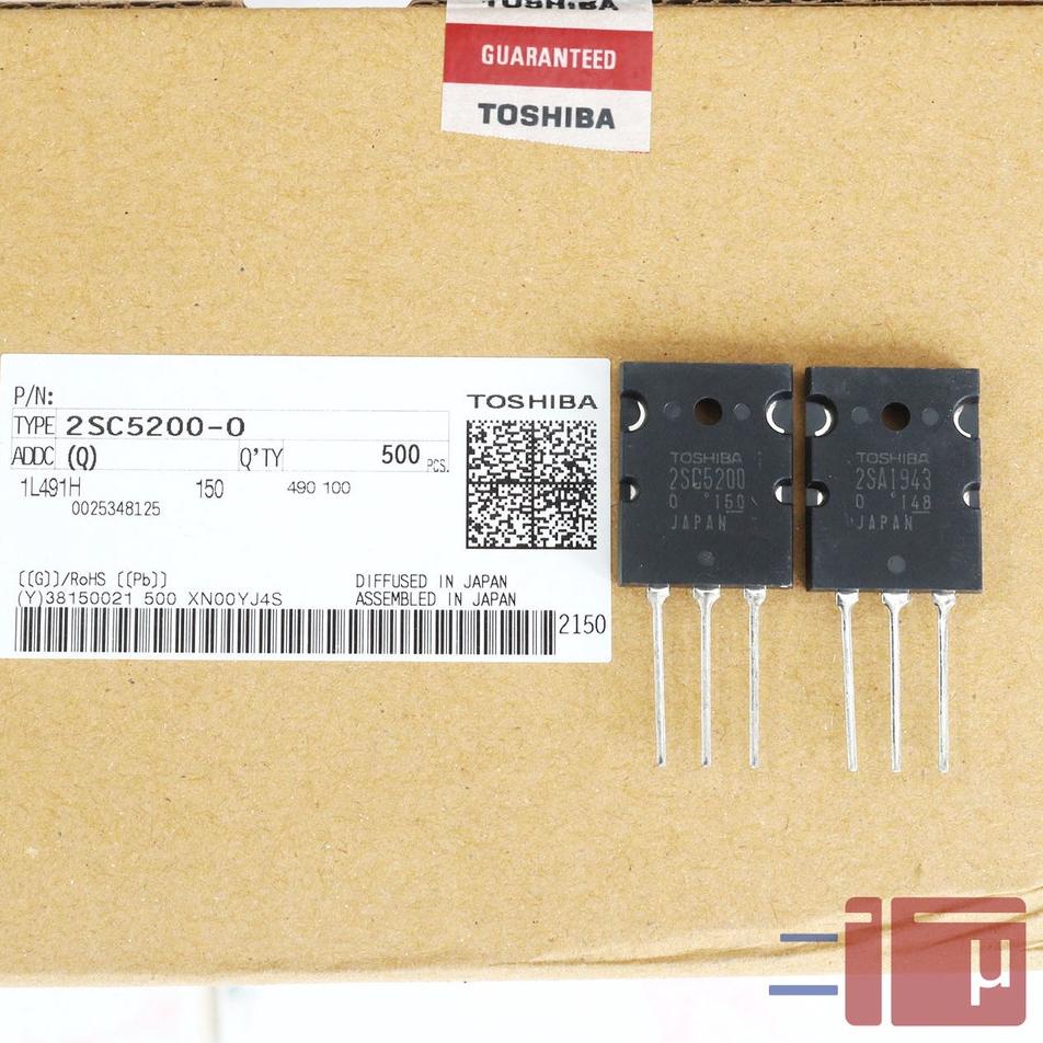 Jual Paket Khusus Transistor set TOSHIBA 2SC5200 2SA1943 Original Japan