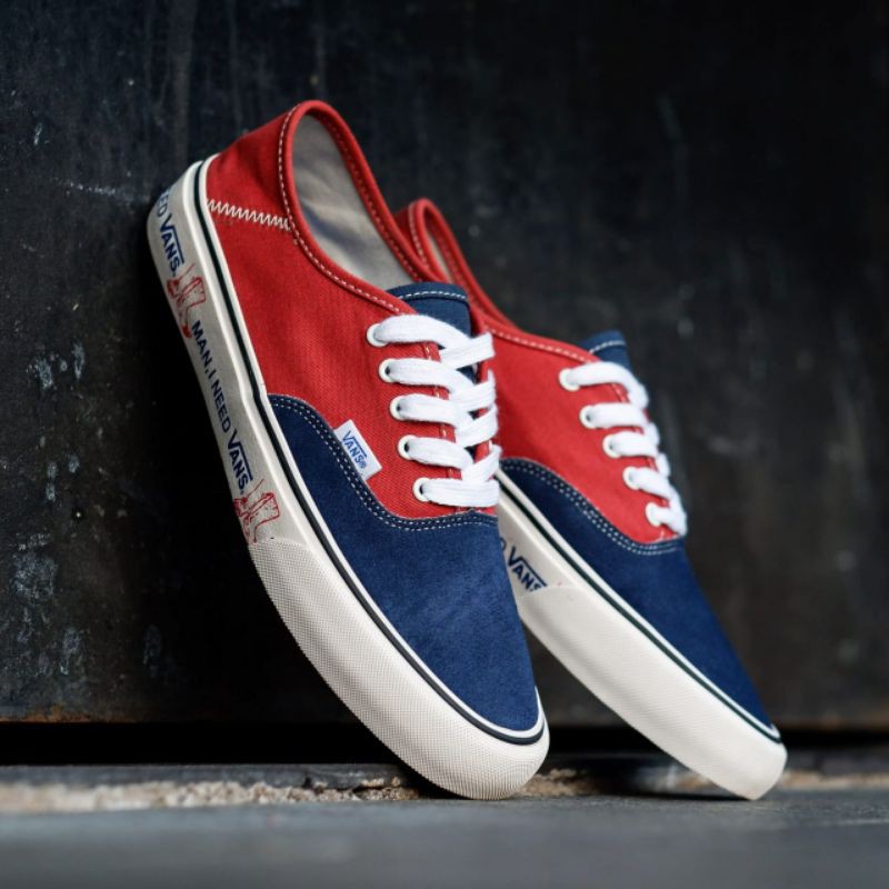 Jual VANS AUTHENTIC SF TWO TONE DRESS BLUE BURNT BRICK Shopee