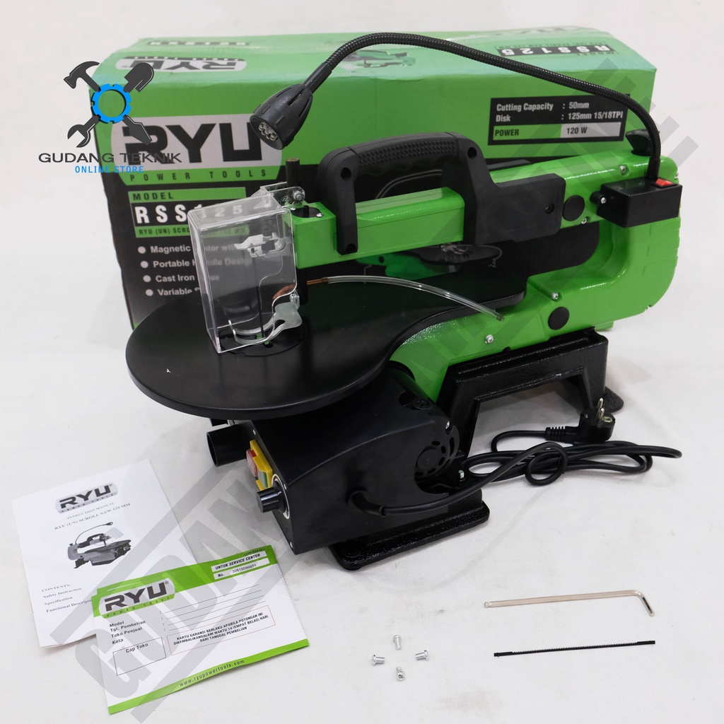 Jual Mesin Scroll Saw Ryu RSS125 - Gergaji Ukir Kayu Akrilik Triplek ...