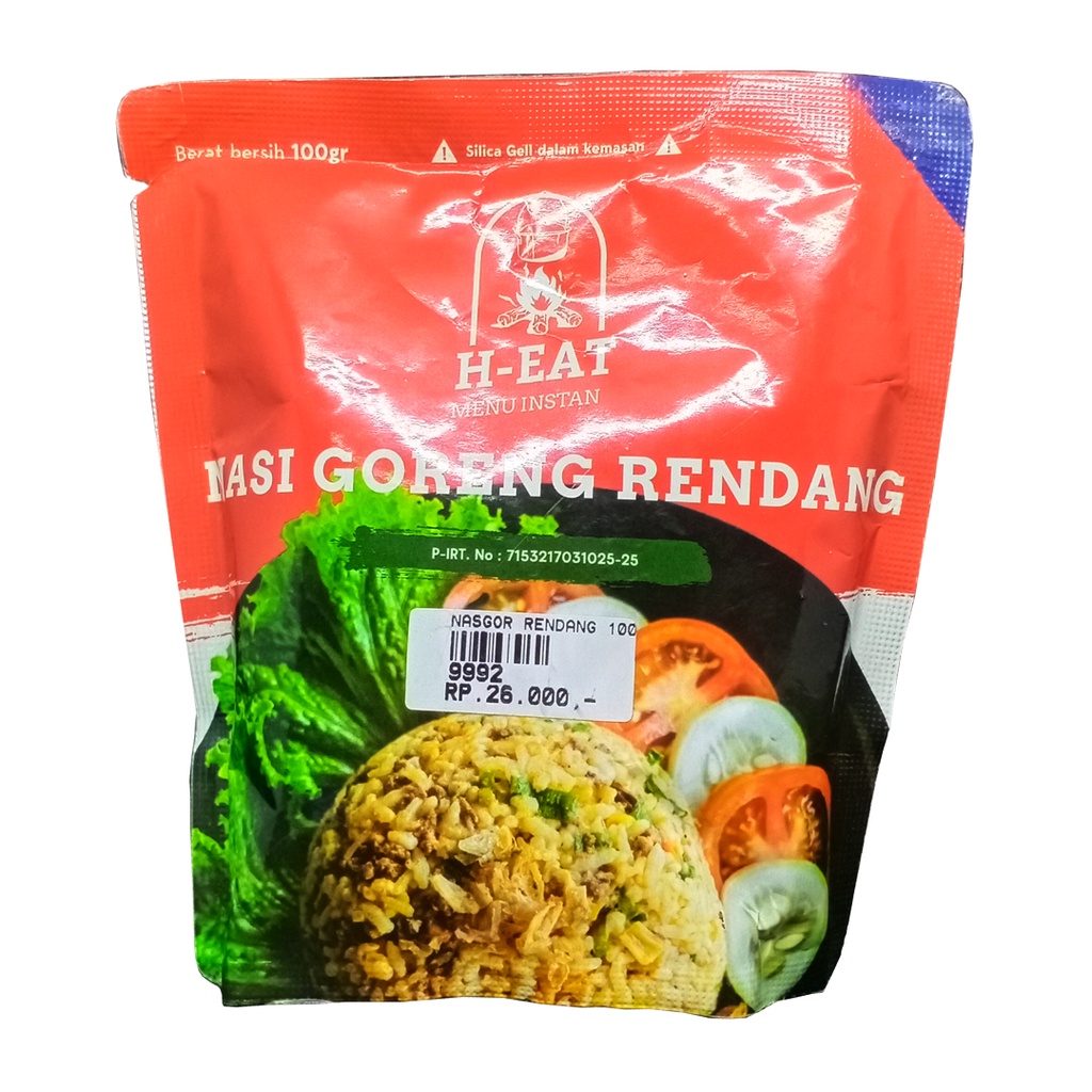 Jual H-Eat Menu Instan Nasi Goreng Rendang 100g | Shopee Indonesia