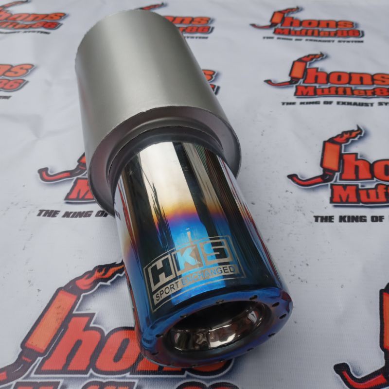 Jual Knalpot mobil racing hks gronel biru suara bass adem ulem | Shopee ...