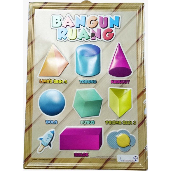 Jual Poster 3 Dimensi - Bangun Ruang | Shopee Indonesia