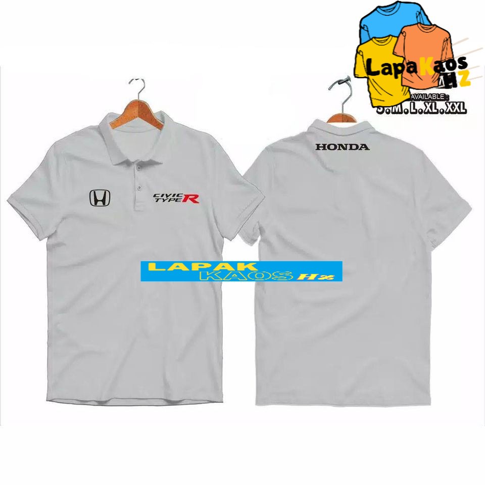 Jual Poloshirt Baju Kaos Kerah Mobil Honda Civic Type R Kaos Kerah