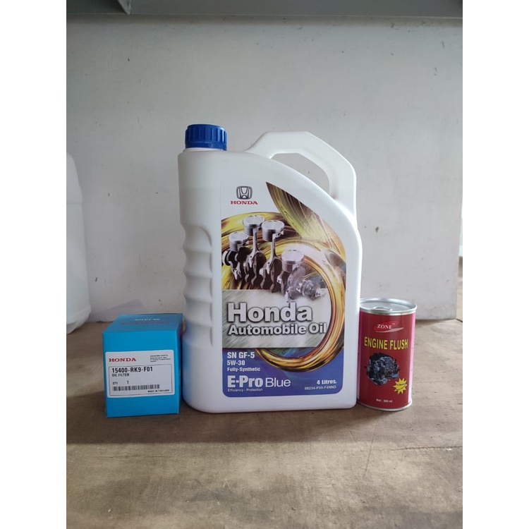 Jual Paket Oli Honda E-pro Blue 5w-30 4 Liter + Engine Flush + Filter ...