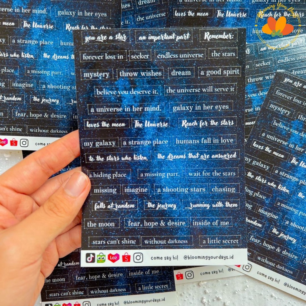 Jual Bloomingyourdays ENGLISH WORDS Vol.2 DIY Scrapbook Stiker Dekor ...