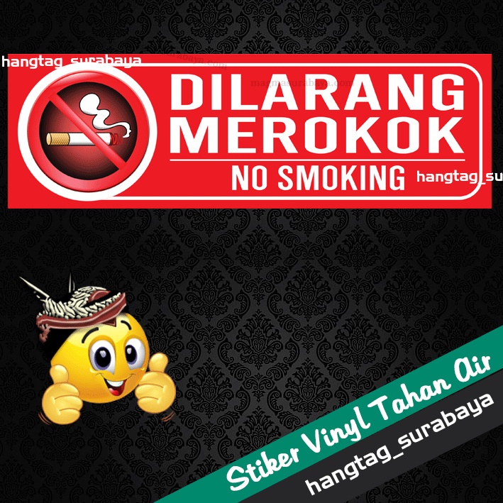 Jual Stiker NO SMOKING - Dilarang Merokok - Tidak Boleh Merokok ...