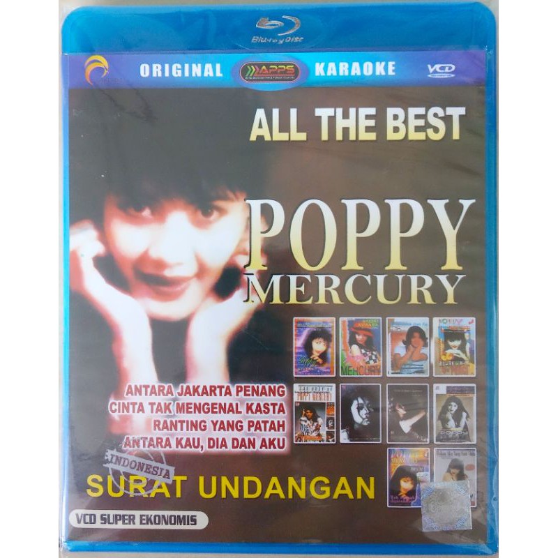 Jual poppy mercury vcd Original karaoke album all the best Shopee