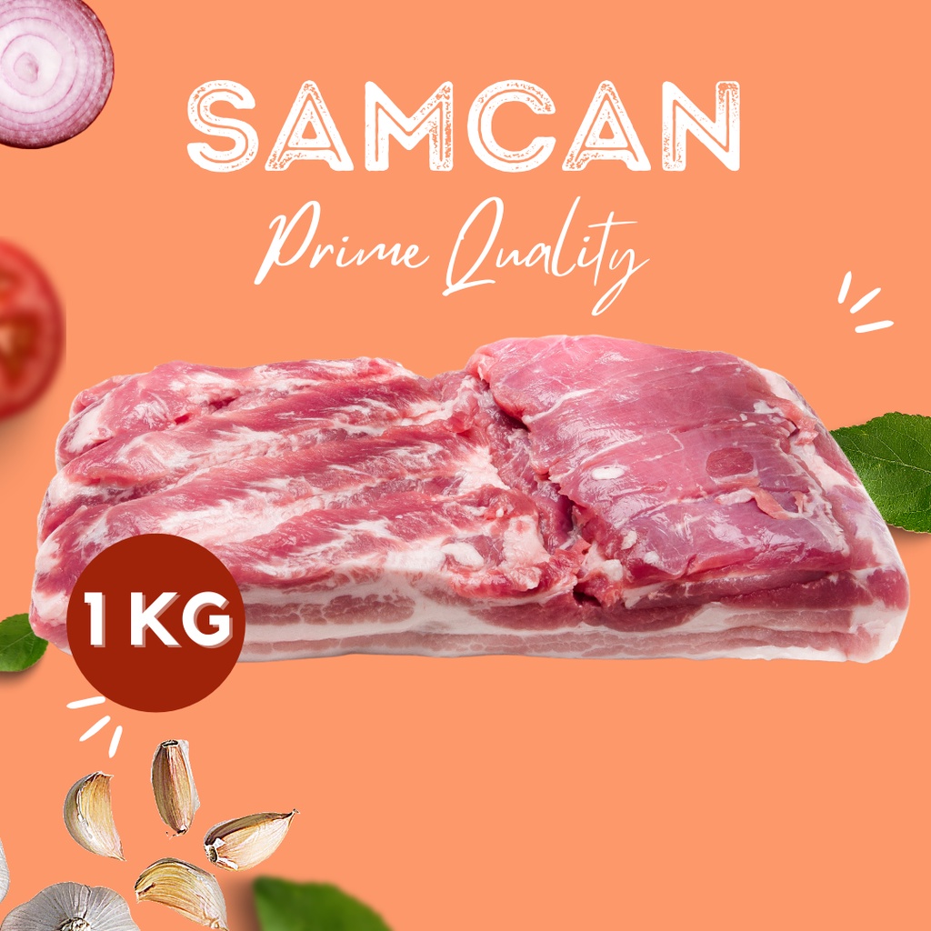 Jual SAMCAN 1KG - Daging Babi Panggang ( Pork Belly ) Prime Quality ...