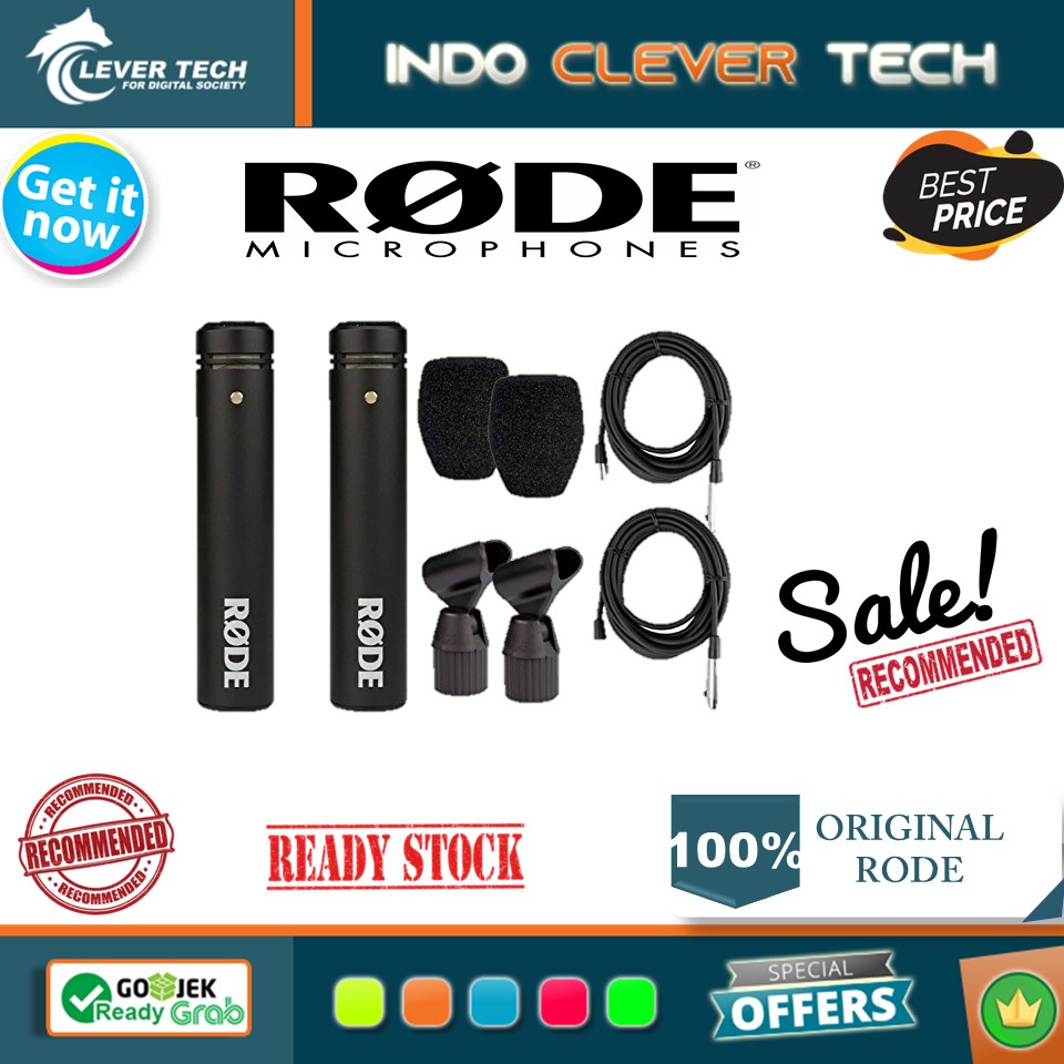 Rode M5 Matched Pair – Compact Studio Condenser Microphones For Recording & Live Performance